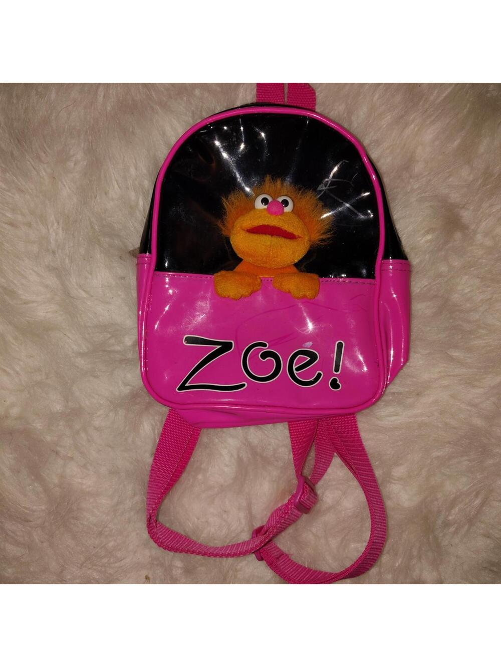 Sesame Street Pink and Black Kids Backpack